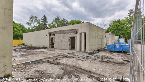 07.05.2025 - Abrissbaustelle Kindergarten an der Heinrich-Wieland-Strasse in Neuperlach