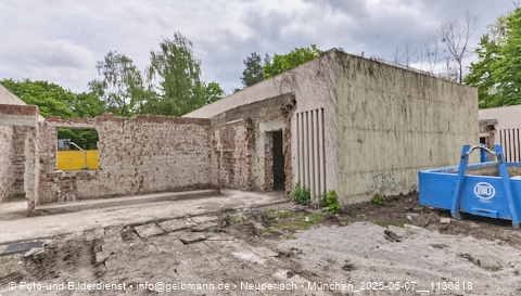 07.05.2025 - Abrissbaustelle Kindergarten an der Heinrich-Wieland-Strasse in Neuperlach