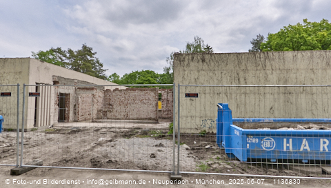 07.05.2025 - Abrissbaustelle Kindergarten an der Heinrich-Wieland-Strasse in Neuperlach