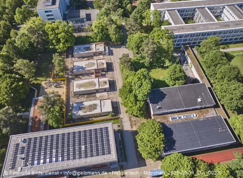30.05.2025 - Abrissbaustelle Kindergarten an der Heinrich-Wieland-Strasse in Neuperlach