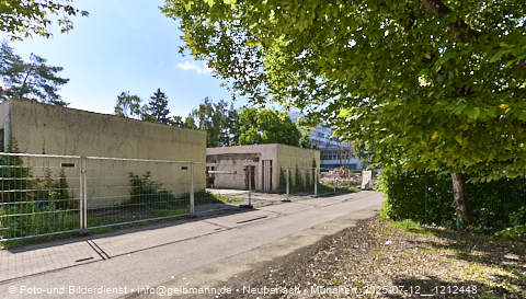 12.07.2025 - Abrissbaustelle Kindergarten an der Heinrich-Wieland-Strasse in Neuperlach