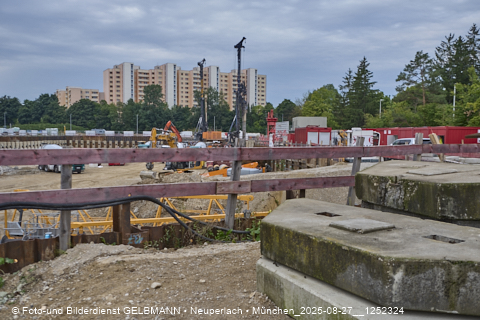27.08.2025 - DEMOS-Baustelle und BayernHeim-Baustelle Alexiqauartier in Neuperlach