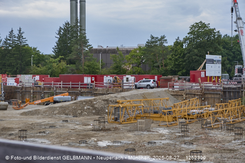 27.08.2025 - DEMOS-Baustelle und BayernHeim-Baustelle Alexiqauartier in Neuperlach