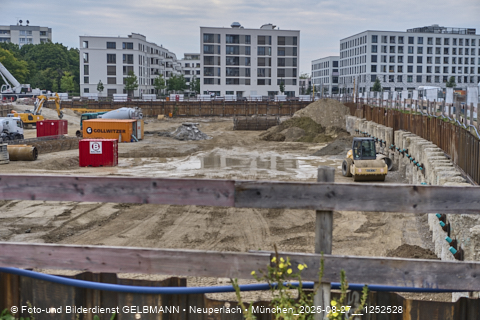 27.08.2025 - DEMOS-Baustelle und BayernHeim-Baustelle Alexiqauartier in Neuperlach