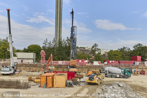 28.08.2025 - DEMOS-Baustelle und BayernHeim-Baustelle Alexiqauartier und BayernHeim in Neuperlach