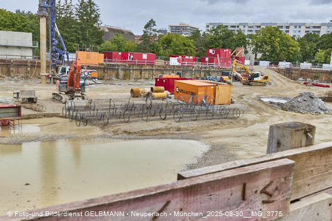 30.08.2025 - DEMOS-Baustelle und BayernHeim-Baustelle Alexiqauartier und BayernHeim in Neuperlach