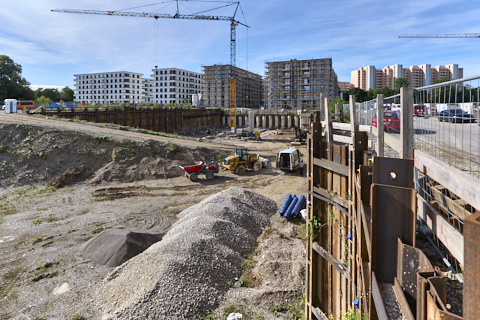 03.09.2025 - DEMOS-Baustelle und BayernHeim-Baustelle Alexiqauartier und BayernHeim in Neuperlach