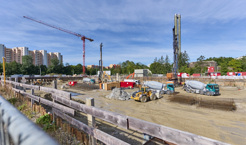 03.09.2025 - DEMOS-Baustelle und BayernHeim-Baustelle Alexiqauartier und BayernHeim in Neuperlach