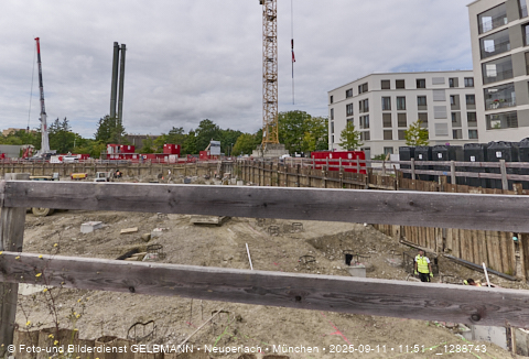 Baustelle Alexisquartier und BayernHeim in Neuperlach
