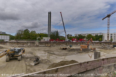 Baustelle Alexisquartier und BayernHeim in Neuperlach