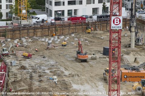 Baustelle Alexisquartier und BayernHeim in Neuperlach