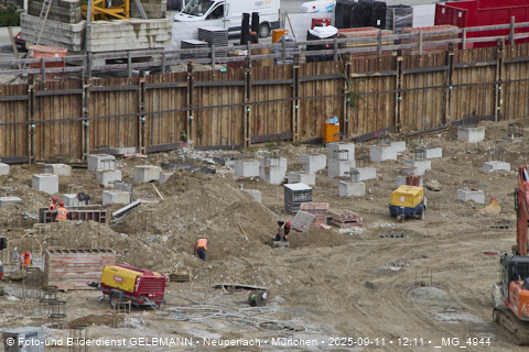 Baustelle Alexisquartier und BayernHeim in Neuperlach