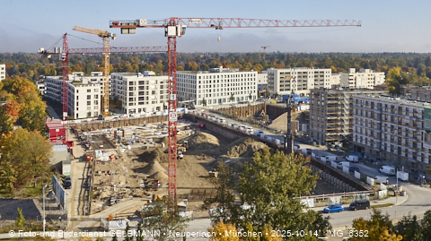 15.10.2025 - Baustelle auf dem Alexisquartier -BayernHeim und DEMOS