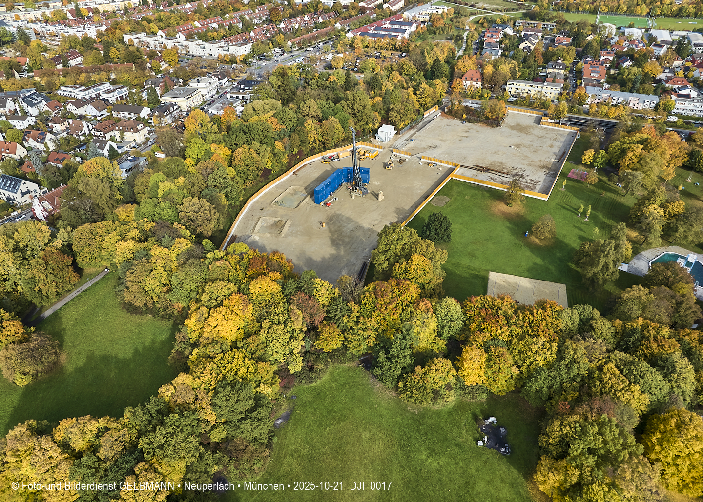 21.10.2025 - Geothermiebohrung am Ostpark und Michaelibad im Herbst 2025