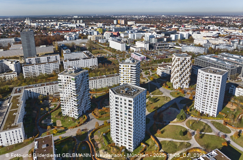 05.11.2025 - Siemenswerke in Obersendling mit Neubau einer Hochhaussiedlung
