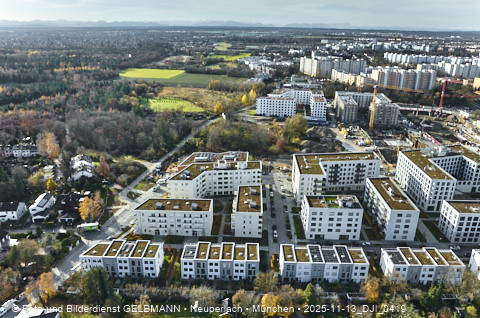 Baustelle Alexisquartier und BayernHeim in Neuperlach
