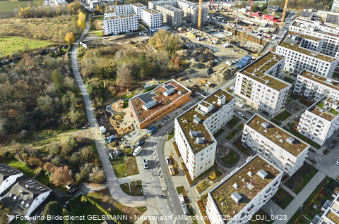Baustelle Alexisquartier und BayernHeim in Neuperlach