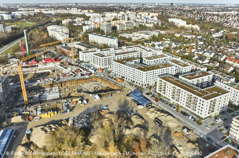 Baustelle Alexisquartier und BayernHeim in Neuperlach