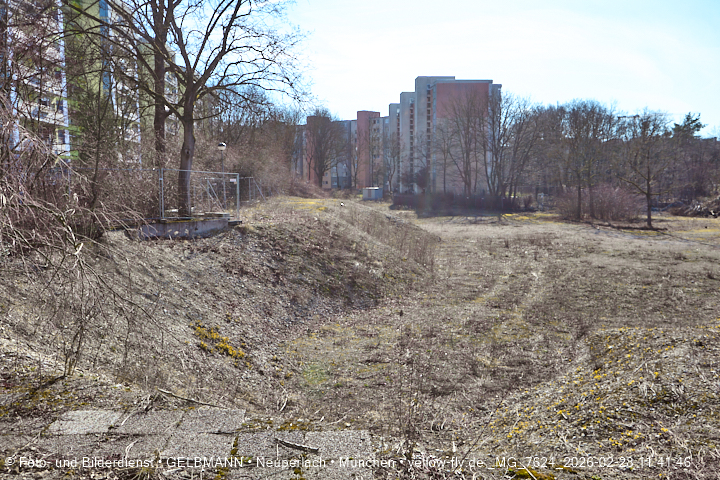 28.02.2026 - verschwundenes BIOTOP auf der Baustelle Quiddezentrum in Neuperlach