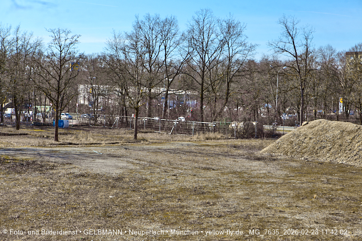 28.02.2026 - verschwundenes BIOTOP auf der Baustelle Quiddezentrum in Neuperlach