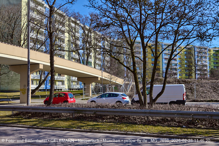 28.02.2026 - verschwundenes BIOTOP auf der Baustelle Quiddezentrum in Neuperlach