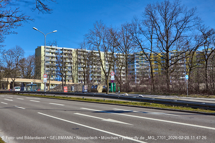 28.02.2026 - verschwundenes BIOTOP auf der Baustelle Quiddezentrum in Neuperlach