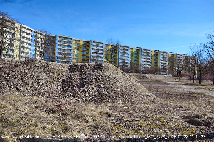 28.02.2026 - verschwundenes BIOTOP auf der Baustelle Quiddezentrum in Neuperlach