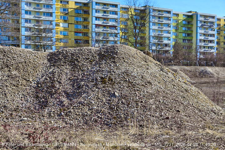 28.02.2026 - verschwundenes BIOTOP auf der Baustelle Quiddezentrum in Neuperlach