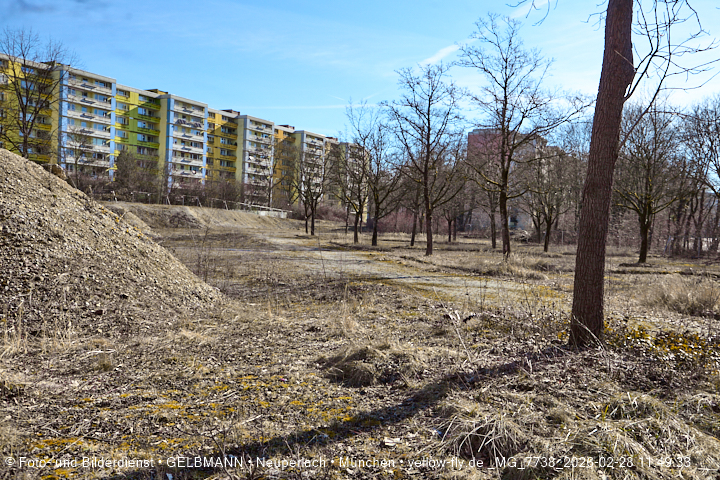 28.02.2026 - verschwundenes BIOTOP auf der Baustelle Quiddezentrum in Neuperlach
