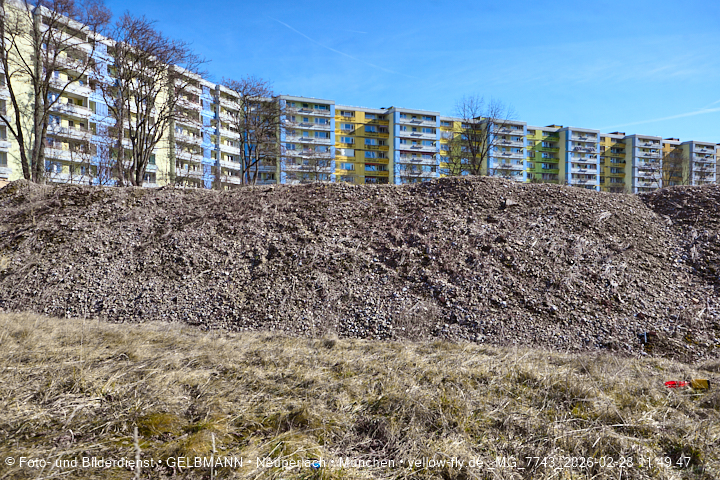 28.02.2026 - verschwundenes BIOTOP auf der Baustelle Quiddezentrum in Neuperlach