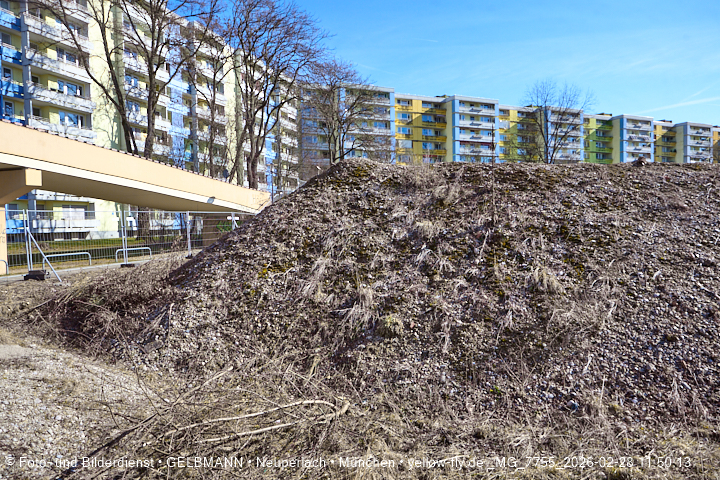 28.02.2026 - verschwundenes BIOTOP auf der Baustelle Quiddezentrum in Neuperlach