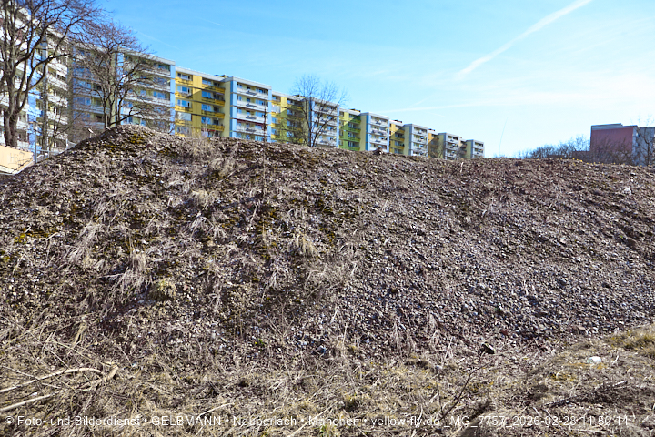 28.02.2026 - verschwundenes BIOTOP auf der Baustelle Quiddezentrum in Neuperlach