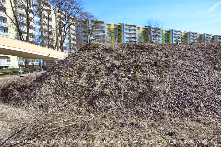 28.02.2026 - verschwundenes BIOTOP auf der Baustelle Quiddezentrum in Neuperlach