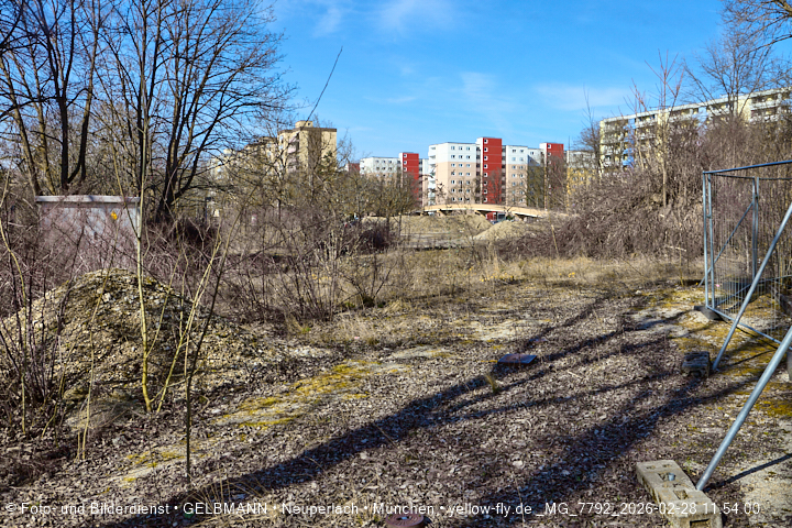 28.02.2026 - verschwundenes BIOTOP auf der Baustelle Quiddezentrum in Neuperlach