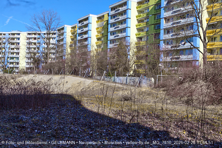 28.02.2026 - verschwundenes BIOTOP auf der Baustelle Quiddezentrum in Neuperlach