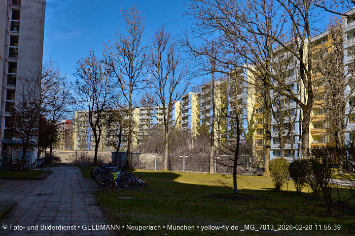 28.02.2026 - verschwundenes BIOTOP auf der Baustelle Quiddezentrum in Neuperlach