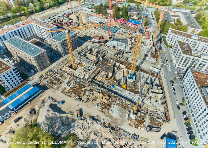 17.04.2026 - Baustelle BayernHeim und Alexisquartier in Neuperlach