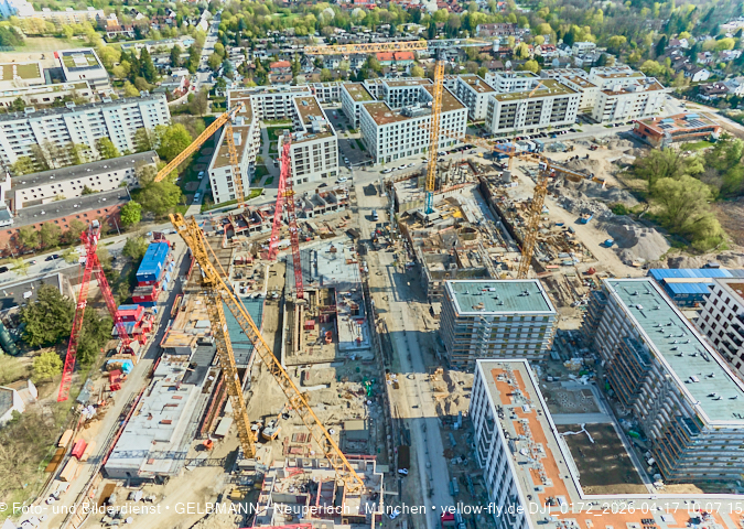 17.04.2026 - Baustelle BayernHeim und Alexisquartier in Neuperlach