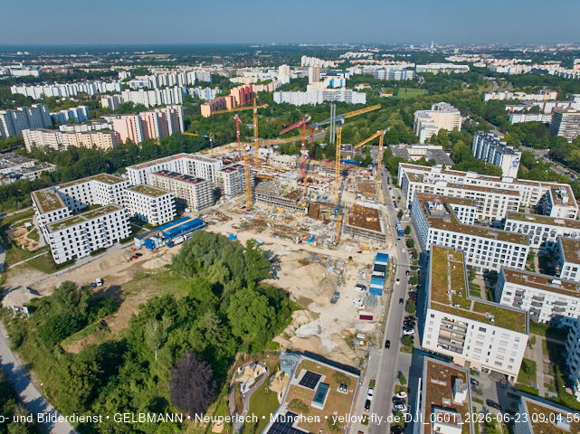 23.06.2026 - Großbaustelle Alexisquartier und BayernHeim in Neuperlach