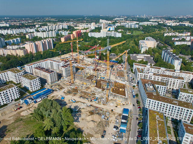 23.06.2026 - Großbaustelle Alexisquartier und BayernHeim in Neuperlach
