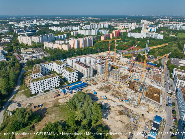 23.06.2026 - Großbaustelle Alexisquartier und BayernHeim in Neuperlach