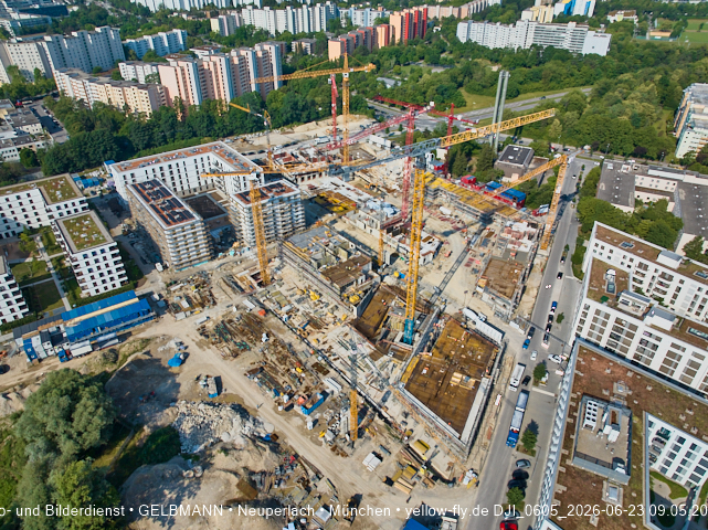 23.06.2026 - Großbaustelle Alexisquartier und BayernHeim in Neuperlach