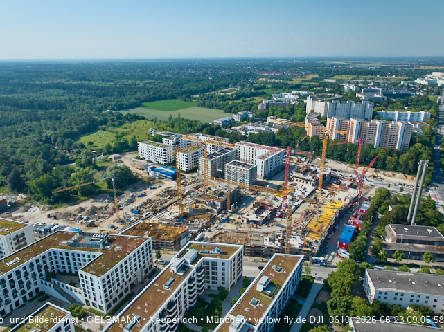 23.06.2026 - Großbaustelle Alexisquartier und BayernHeim in Neuperlach