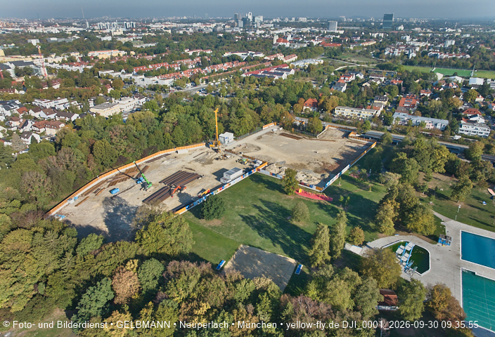 30.09.2026 - Geothermiebaustelle und Herbst im Ostpark