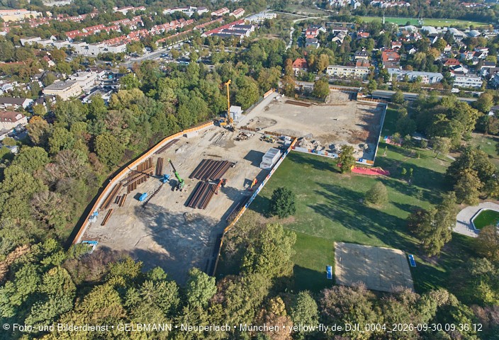 30.09.2026 - Geothermiebaustelle und Herbst im Ostpark