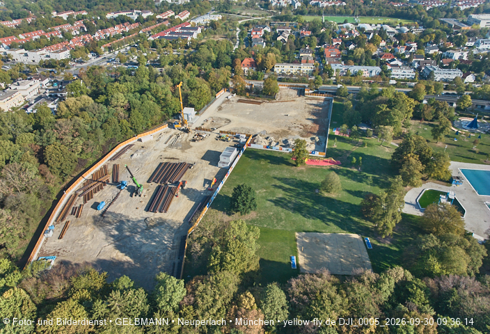 30.09.2026 - Geothermiebaustelle und Herbst im Ostpark