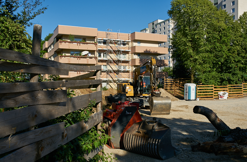 26.06.2019 - Aufstockung am Oskar-Maria-Graf-Ring 26.06.2019 - Aufstockung am Oskar-Maria-Graf-Ring