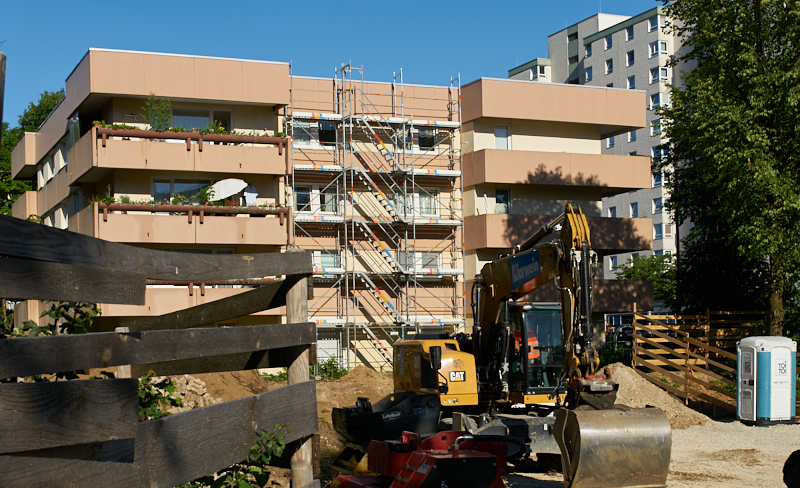 26.06.2019 - Aufstockung am Oskar-Maria-Graf-Ring 26.06.2019 - Aufstockung am Oskar-Maria-Graf-Ring
