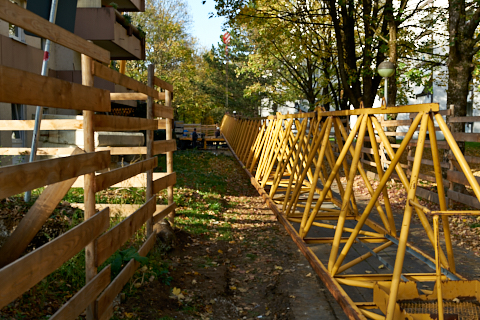 23.10.2019 - Ein Kran für den Oskar-Maria-Graf-Ring 23.10.2019 - Ein Kran für den Oskar-Maria-Graf-Ring