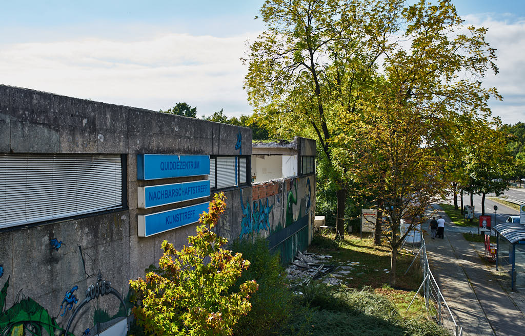 24.09.2021 - Abrissbegin des Quiddezentrums in Neuperlach
